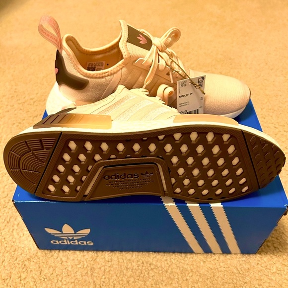 Adidas NMD R1 Running Shoes Size 8 Pink/Brown. Brand New with Tags! - Picture 4 of 5